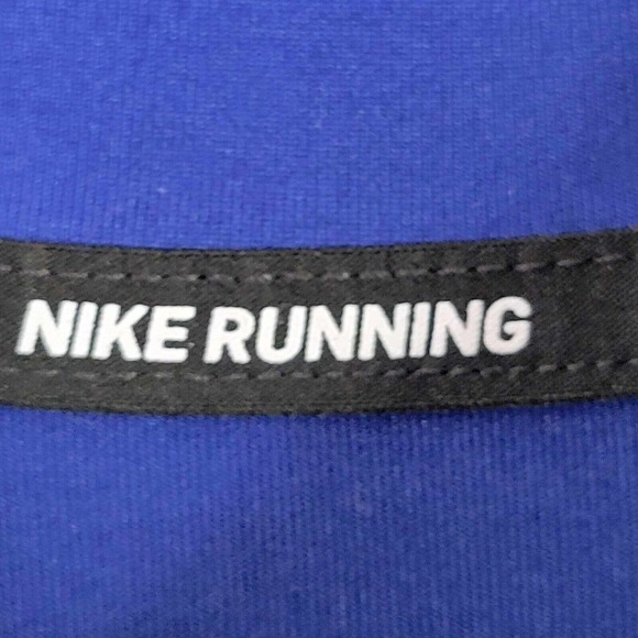 Nike Element Running 1/2 Zip Top Womens Size Medium Blue Thumb Holes - Picture 7 of 11